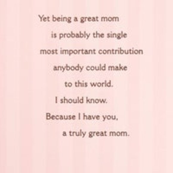 Mother's Day Card for Mom (Truly Great Mom) Hallmark - Picture 3 of 6